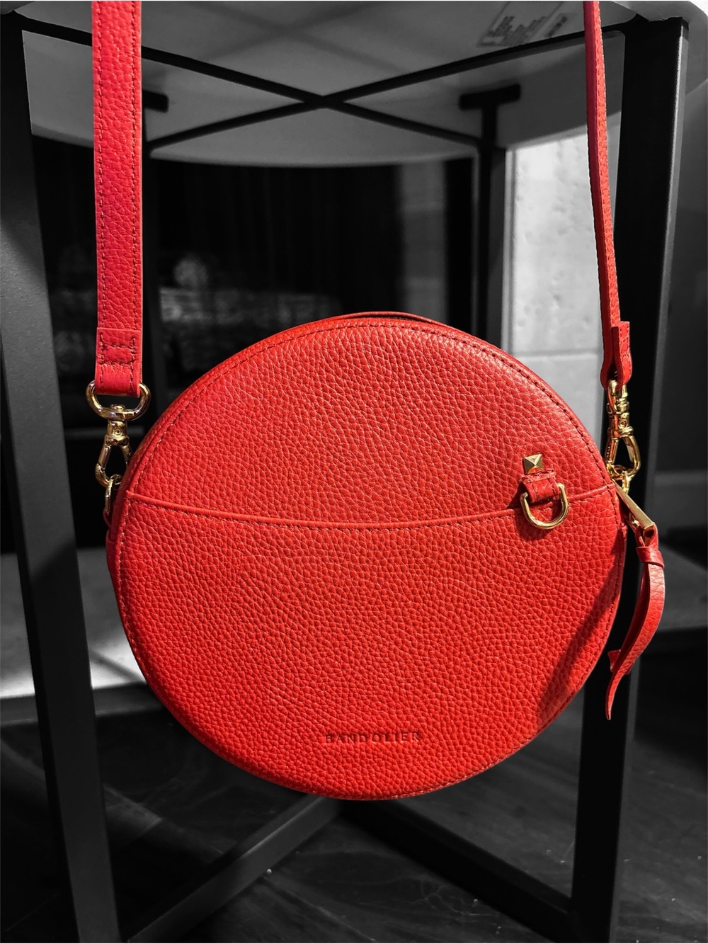 Bandolier Leah Crossbody Bag with Adjustable Strap in scarlet red!!